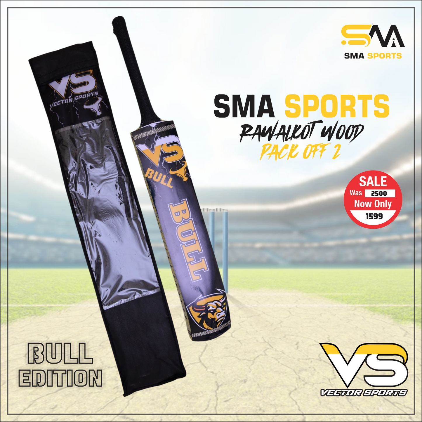 SMA combo Bull Edition Deal(1 Bat,cover)