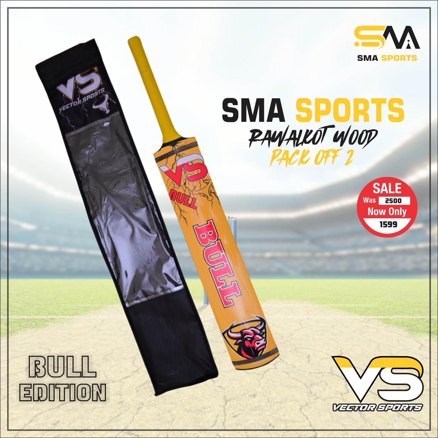 SMA combo Bull Edition Deal(1 Bat,cover)