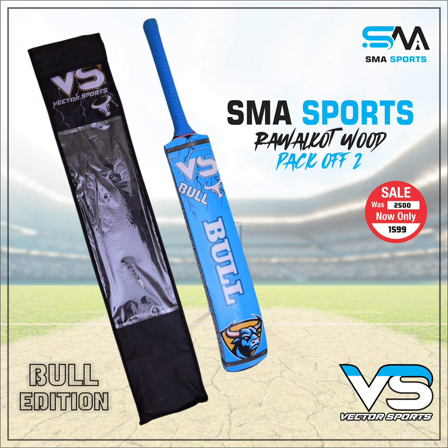 SMA combo Bull Edition Deal(1 Bat,cover)