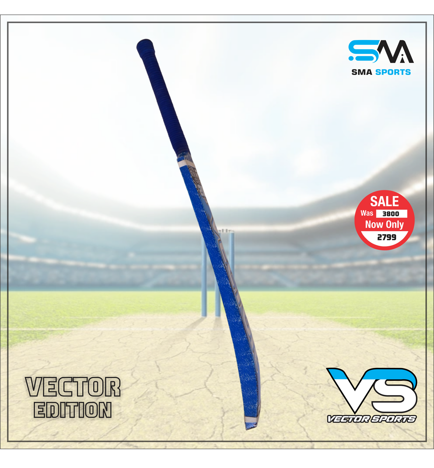 Vector Sports combo 3 in 1 Deal(1 Bat,cover,inner)